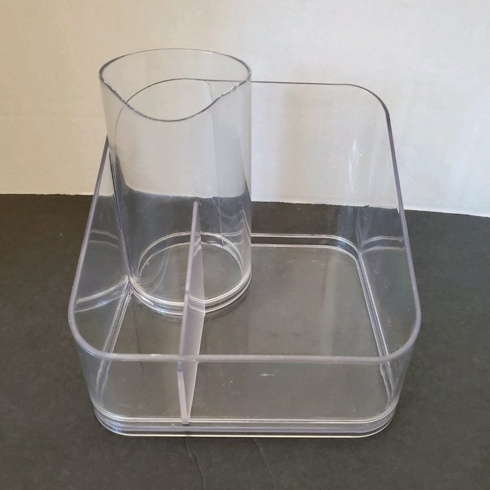Bathroom Organizer or Desk Organizer- Clear Plastic